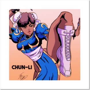 Melanated Chun-Li Posters and Art